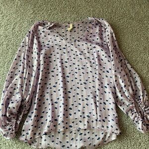 Blouse - Purple and Blue